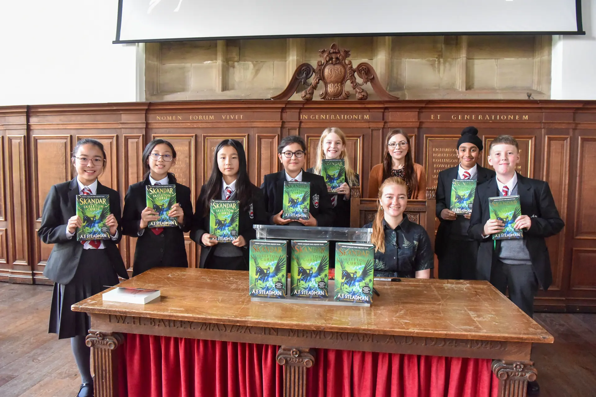 A. F. Steadman, author of the bestselling Skandar series, visits Wolverhampton Grammar School
