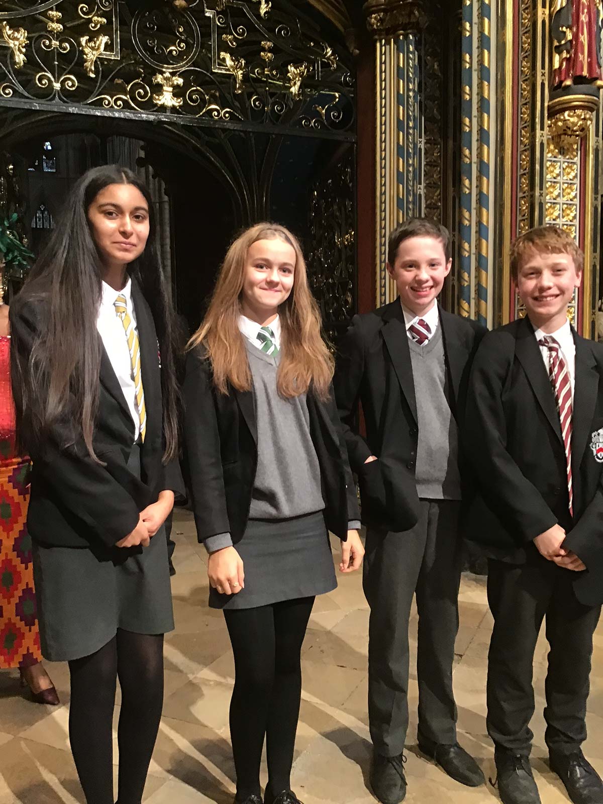 WGS Students at Commonwealth Day Service